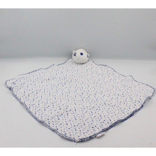 Doudou plat marmotte blanc