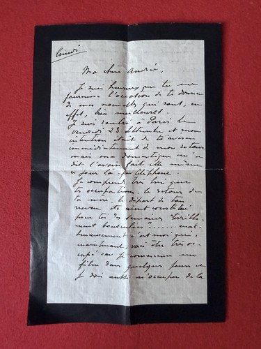 Fy5 lettre autographe - autographe, signÉe
