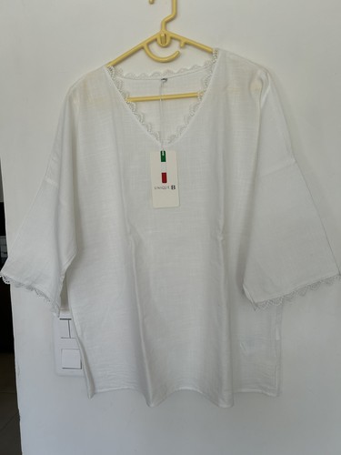 Blouse tunique blanche coton - blanche,