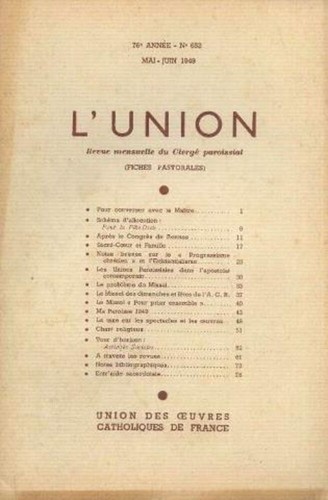 Union revue mensuelle - revue,