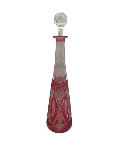 Carafe cristal rouge rosé - carafe,