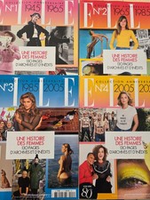 Lot des 4 magazines mode fashion ELLE COLLECTION ANNIVERSAIRE 1945-2025