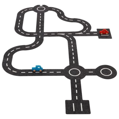 Circuit voiture feutrine - de, en
