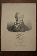 LEMONTEY  LYON PORTRAIT LITHO