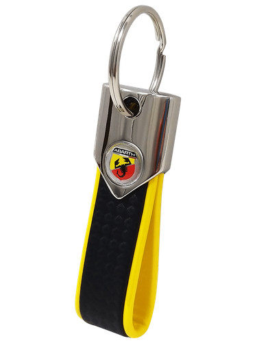 Porte clés abarth carbone - porte-clés,