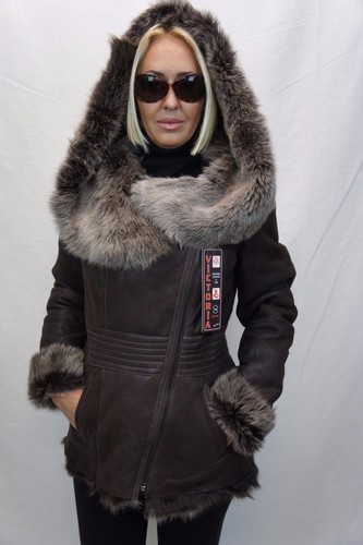 Veste manteau peau de - manteau, en