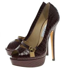 36,5 15cm Jimmy Choo Sexy high heels red gold leather pumps