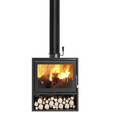 Cheminée autoportante à bois