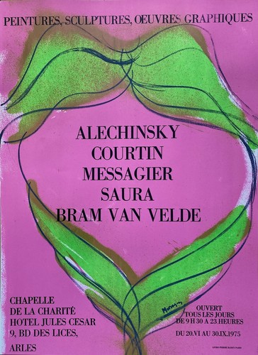 Messagier affiche lithographie - affiche,