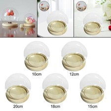Cloche en verre avec base en