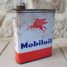 Ancien bidon huile mobiloil - ancien,