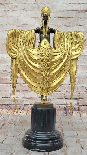 Art déco bronze sculpture - bronze,