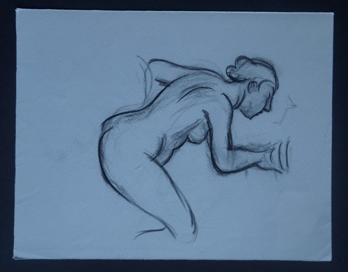 Dessin feminin recto - , verso