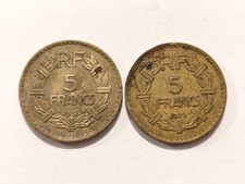 Lot pieces francs - 2,