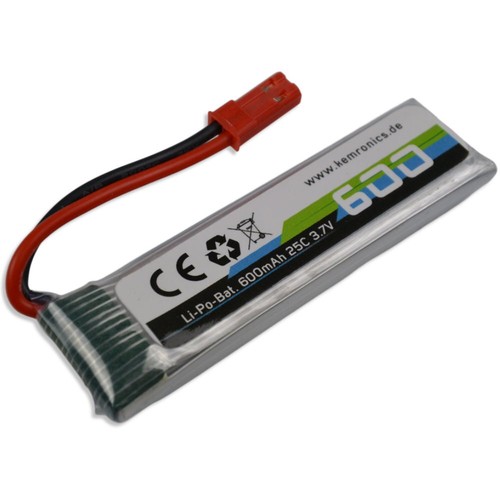 Lipo akku 600mah 7v - lipo, 1s