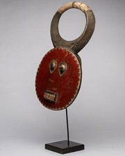 D398 - MASQUE BAOULE KLPE KLPE DU GOLI, ART TRIBAL PREMIER ANCIEN AFRICAIN, RCI