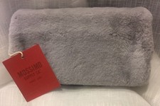Mossimo Gray Faux Fur Foldover
