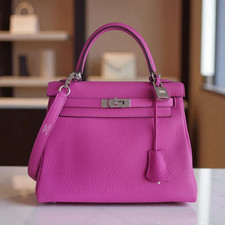 Sac Hermes Kelly 25 rose magnolia (bag, borsa, Birkin)