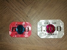 Jetons de casino lot plaque de