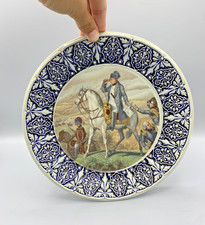 Assiette décorative Napoléon à cheval – scène militaire – porcelaine  vintage
