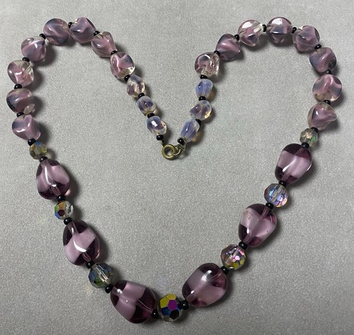 Vintage collier cristal