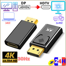 Adaptateur Display Port DP Mâle vers HDMi Fem Convertisseur 4K HDTV- PC MAC GAME