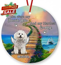 Bichon Frise Dog Ornament for