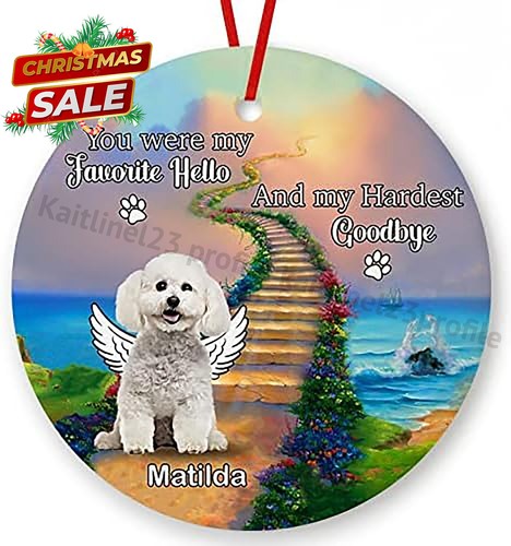 Bichon frise dog ornament - frise, for