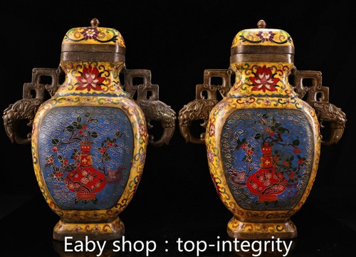 Cloisonne émail bronze - 14, "