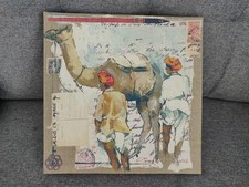 Cadre Tableau Imprimé Sur Toile - Chameau - Au Rélius - Numéroté 10/250 - 30x30 