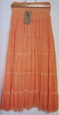 JUPE ORANGE COTON doublée