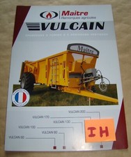 6 pages IH MAITRE Epandeur à fumier Vulcain pour tracteur Fiat Someca Lanz SFV