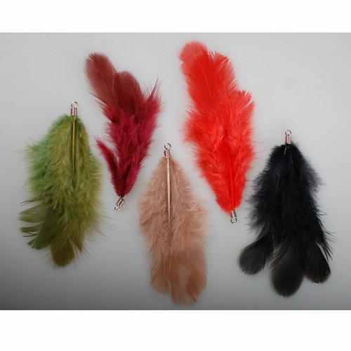 Plume porte clé anneau métal - porte,