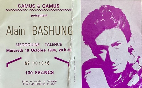 Alain bashung billet - alain,