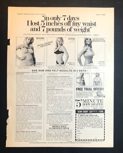 Vintage 1970s magazine print