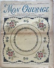 MON OUVRAGE n° 251 du 1 Août 1933 revue ancienne mode couture broderie