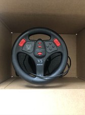 Sony Playstation V3 Interact SV 1118 Steering Wheel PS1 PS2 Video Game Racing