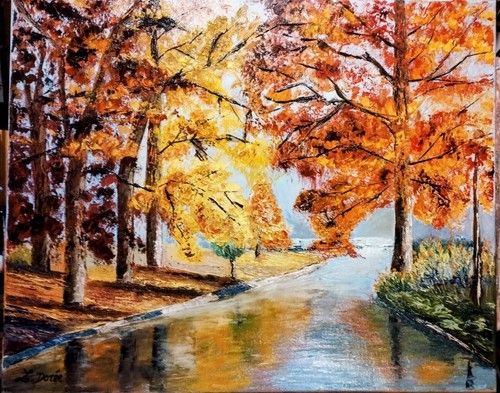 Tableau huile sur - tableau,