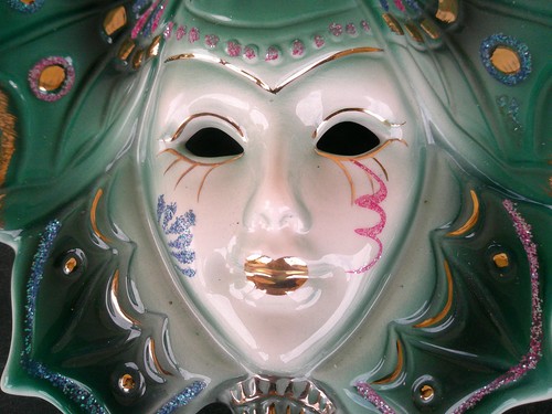 Masque mural venitien - mural, en