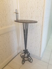 Ancienne Sellette Art Deco En Fer Forgé