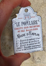 plaque émaillée de propreté