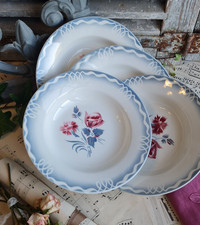 4 ANCIENNES ASSIETTES CREUSES