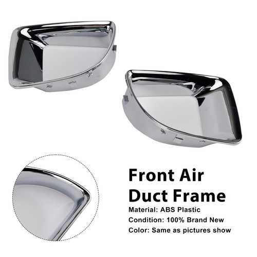 Chrome front air duct frame - air,