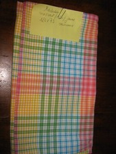 Coupon tissu MADRAS   coton léger 126 x 73 cm