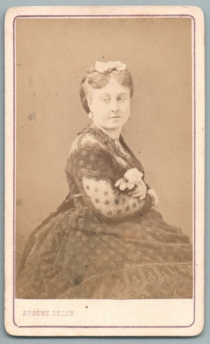 Cdv 1870 femme corsage - cdv, 1870's