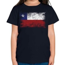 Chile Drapeau Délavé Enfants