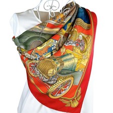 Foulard vintage en soie Hermes