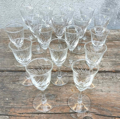 Vintage verres liqueur - vintage, à