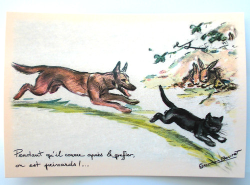 Carte postale germaine bouret - carte,