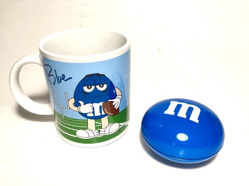 Mug m blue tin 3 - mug, m&m